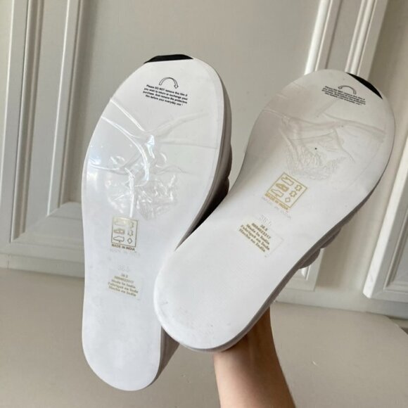 NWOT Free People Almost Paradise White Suede Platforms Sz 38.5 - Picture 7 of 8